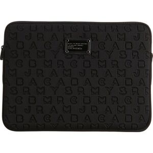 Marc Jacobs Embossed Black Laptop Sleeve